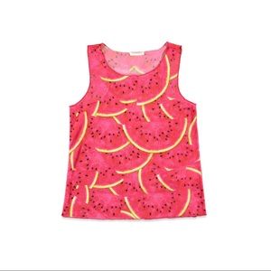 Watermelon print tank top